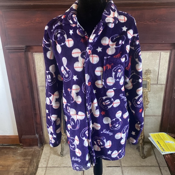 🦊 Unique and rare Disney 3/4 jacket. Fleece like material. Pockets. - Picture 2 of 10